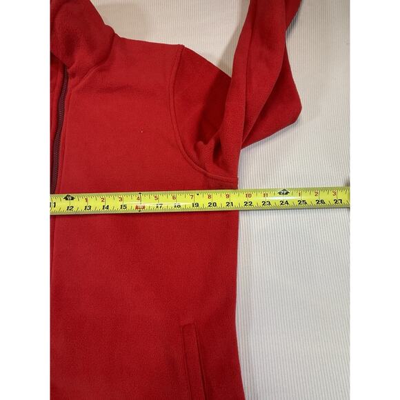 Little Donkey Andy Women’s Fleece Jacket L Red Full Zip Warm Outdoor Hiking - Picture 8 of 9